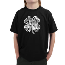 Load image into Gallery viewer, Feeling Lucky - Boy&#39;s Word Art T-Shirt