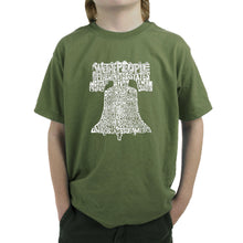 Load image into Gallery viewer, Liberty Bell -  Boy&#39;s Word Art T-Shirt