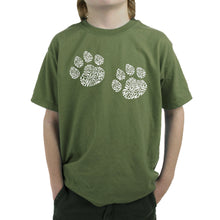 Load image into Gallery viewer, Meow Cat Prints - Boy&#39;s Word Art T-Shirt