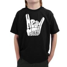 Load image into Gallery viewer, Heavy Metal - Boy&#39;s Word Art T-Shirt