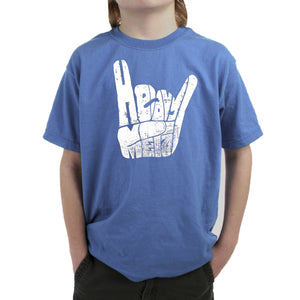 Heavy Metal - Boy's Word Art T-Shirt