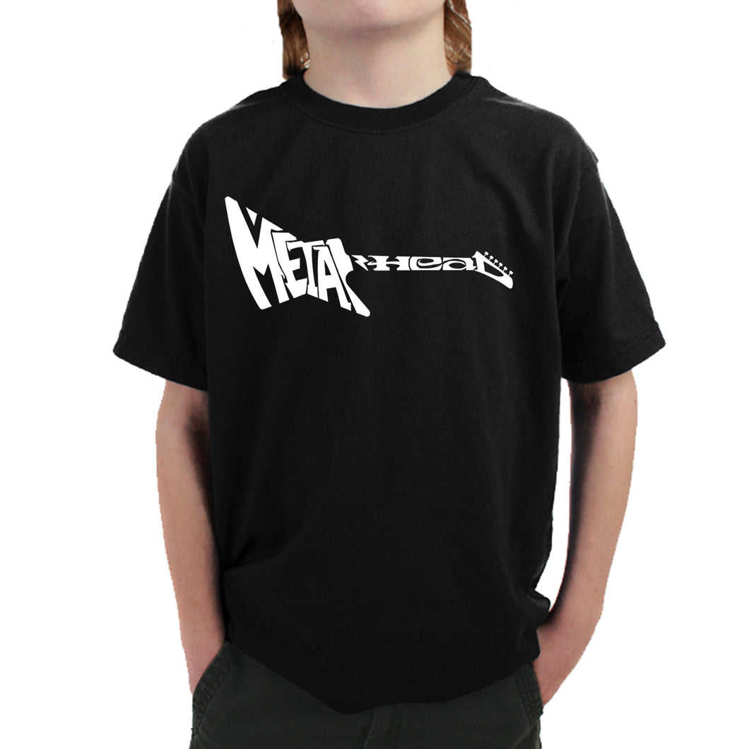 Metal Head - Boy's Word Art T-Shirt