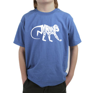 Monkey Business - Boy's Word Art T-Shirt