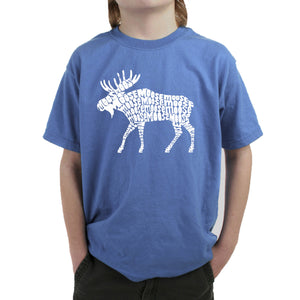 Moose  - Boy's Word Art T-Shirt