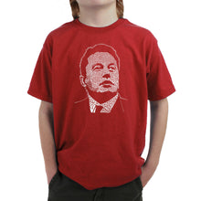 Load image into Gallery viewer, Elon Musk  - Boy&#39;s Word Art T-Shirt