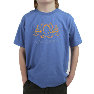 Namaste - Boy's Word Art T-Shirt