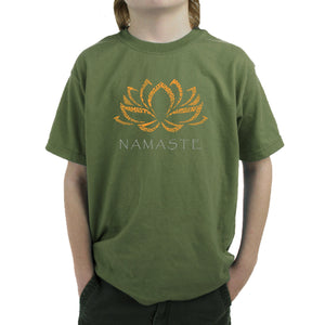 Namaste - Boy's Word Art T-Shirt