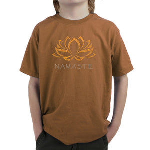 Namaste - Boy's Word Art T-Shirt