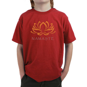 Namaste - Boy's Word Art T-Shirt