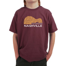 Load image into Gallery viewer, Nashville Guitar - Boy&#39;s Word Art T-Shirt