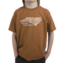 Load image into Gallery viewer, North Carolina - Boy&#39;s Word Art T-Shirt
