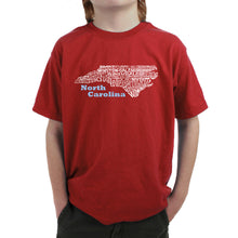 Load image into Gallery viewer, North Carolina - Boy&#39;s Word Art T-Shirt