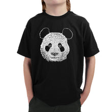 Load image into Gallery viewer, Panda - Boy&#39;s Word Art T-Shirt