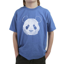 Load image into Gallery viewer, Panda - Boy&#39;s Word Art T-Shirt