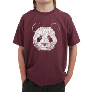 Panda - Boy's Word Art T-Shirt