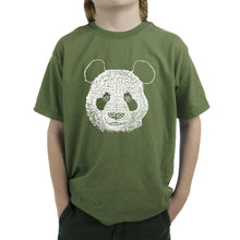 Load image into Gallery viewer, Panda - Boy&#39;s Word Art T-Shirt