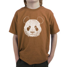 Load image into Gallery viewer, Panda - Boy&#39;s Word Art T-Shirt