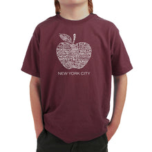 Load image into Gallery viewer, Neighborhoods in NYC - Boy&#39;s Word Art T-Shirt