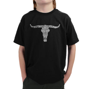 Names of Legendary Outlaws - Boy's Word Art T-Shirt