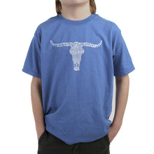 Load image into Gallery viewer, Names of Legendary Outlaws - Boy&#39;s Word Art T-Shirt
