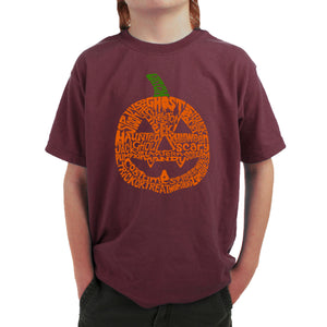 Pumpkin - Boy's Word Art T-Shirt