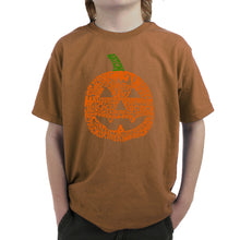 Load image into Gallery viewer, Pumpkin - Boy&#39;s Word Art T-Shirt