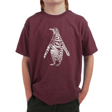 Load image into Gallery viewer, Penguin -  Boy&#39;s Word Art T-Shirt