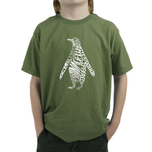 Load image into Gallery viewer, Penguin -  Boy&#39;s Word Art T-Shirt