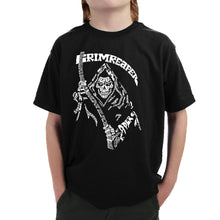 Load image into Gallery viewer, Grim Reaper  - Boy&#39;s Word Art T-Shirt