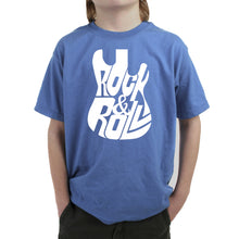 Load image into Gallery viewer, Rock And Roll Guitar - Boy&#39;s Word Art T-Shirt