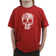 Load image into Gallery viewer, Rock n Roll Skull - Boy&#39;s Word Art T-Shirt