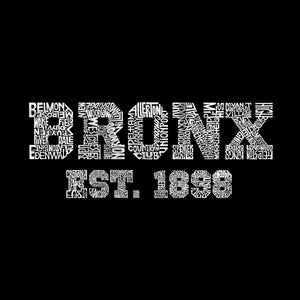 POPULAR NEIGHBORHOODS IN BRONX, NY - Women's Word Art V-Neck T-Shirt