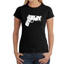 Load image into Gallery viewer, BROOKLYN GUN - Women&#39;s Word Art T-Shirt