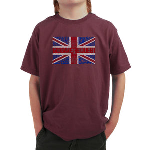 God Save The Queen - Boy's Word Art T-Shirt