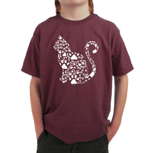 Load image into Gallery viewer, Cat Claws - Boy&#39;s Word Art T-Shirt