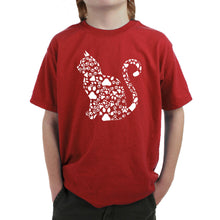 Load image into Gallery viewer, Cat Claws - Boy&#39;s Word Art T-Shirt