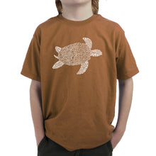 Load image into Gallery viewer, Turtle - Boy&#39;s Word Art T-Shirt