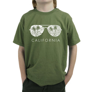 California Shades - Boy's Word Art T-Shirt