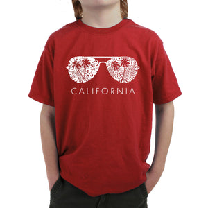 California Shades - Boy's Word Art T-Shirt