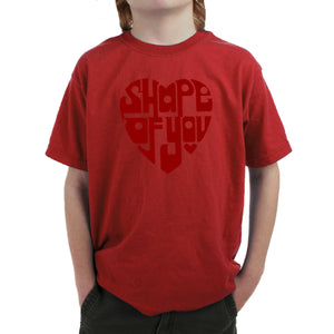 Shape of You  - Boy's Word Art T-Shirt