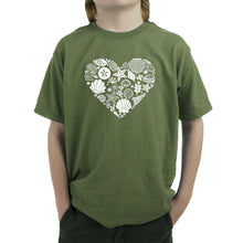 Load image into Gallery viewer, Sea Shells - Boy&#39;s Word Art T-Shirt