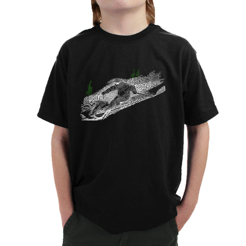 Ski - Boy's Word Art T-Shirt
