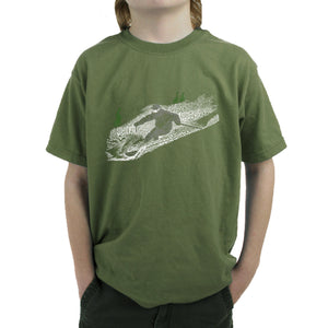 Ski - Boy's Word Art T-Shirt