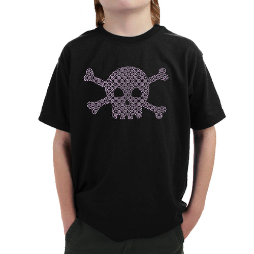XOXO Skull  - Boy's Word Art T-Shirt
