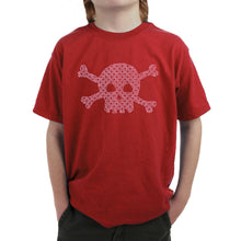 Load image into Gallery viewer, XOXO Skull  - Boy&#39;s Word Art T-Shirt