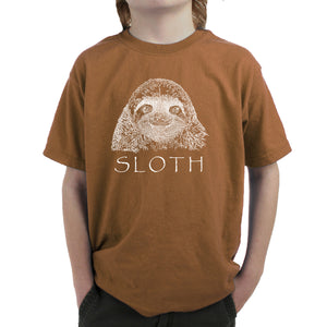 Sloth - Boy's Word Art T-Shirt