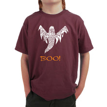 Load image into Gallery viewer, Halloween Ghost - Boy&#39;s Word Art T-Shirt