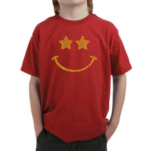 Load image into Gallery viewer, Rockstar Smiley  - Boy&#39;s Word Art T-Shirt