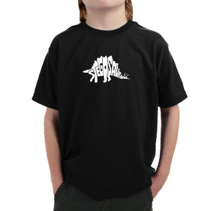 STEGOSAURUS - Boy's Word Art T-Shirt