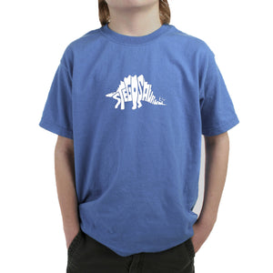 STEGOSAURUS - Boy's Word Art T-Shirt